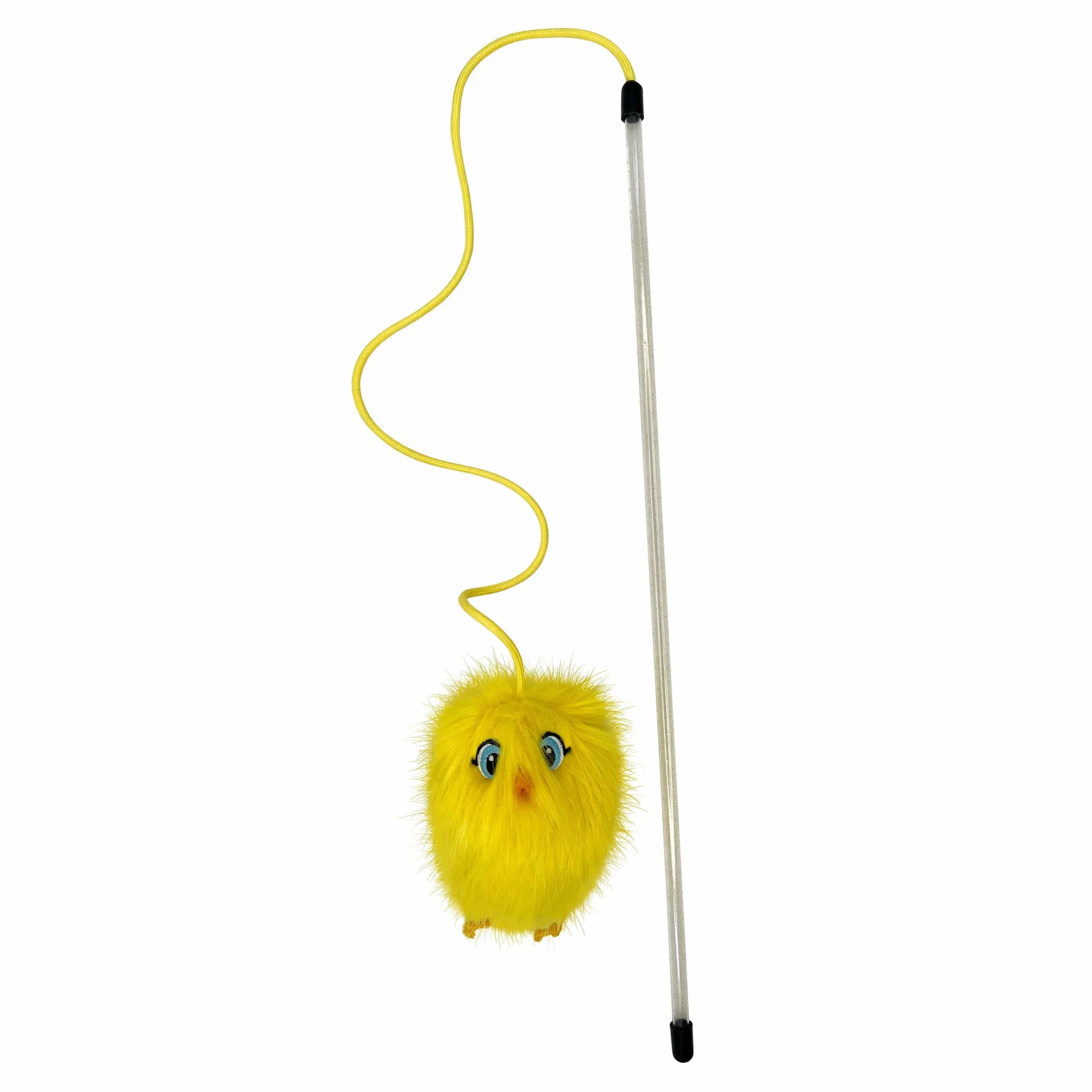KONG Teaser Chirpz Chick – Cat Wand Toy with Chirping Sound
